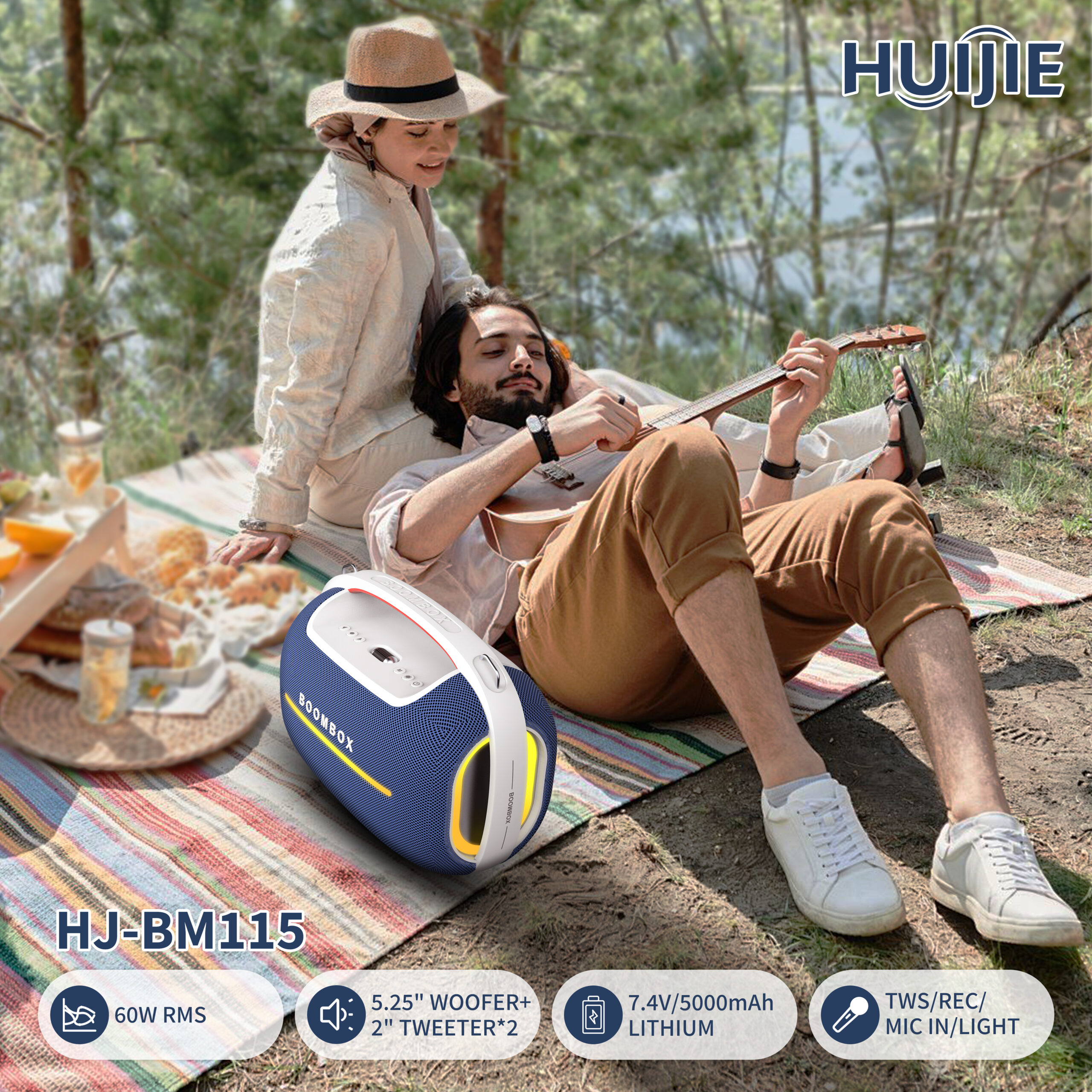 HJ-BM115 Double 5.25-Inch Party Speaker