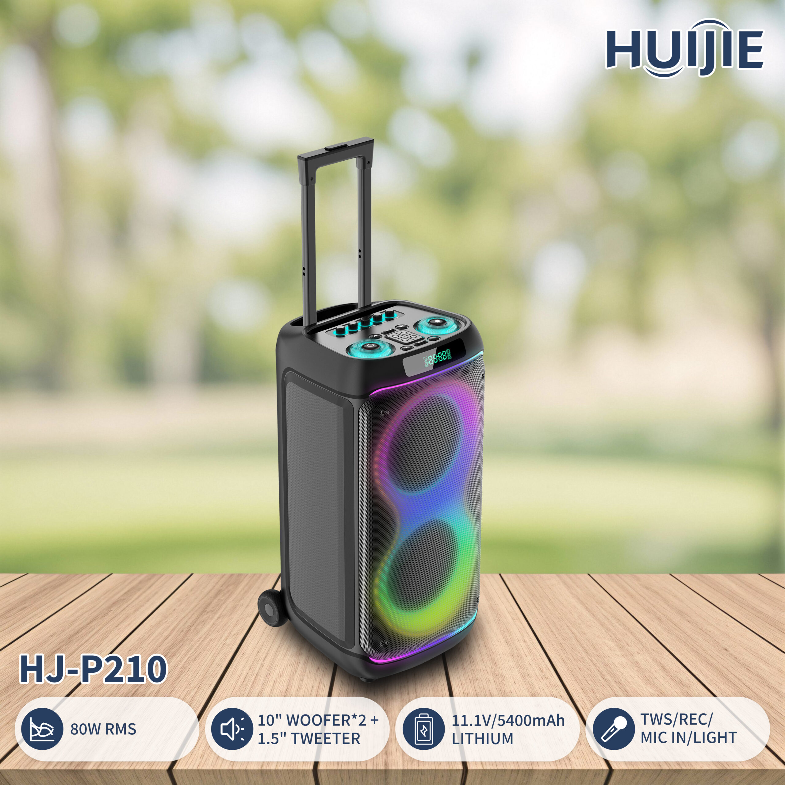 HJ-P210 Double 10-Inch Party Speaker