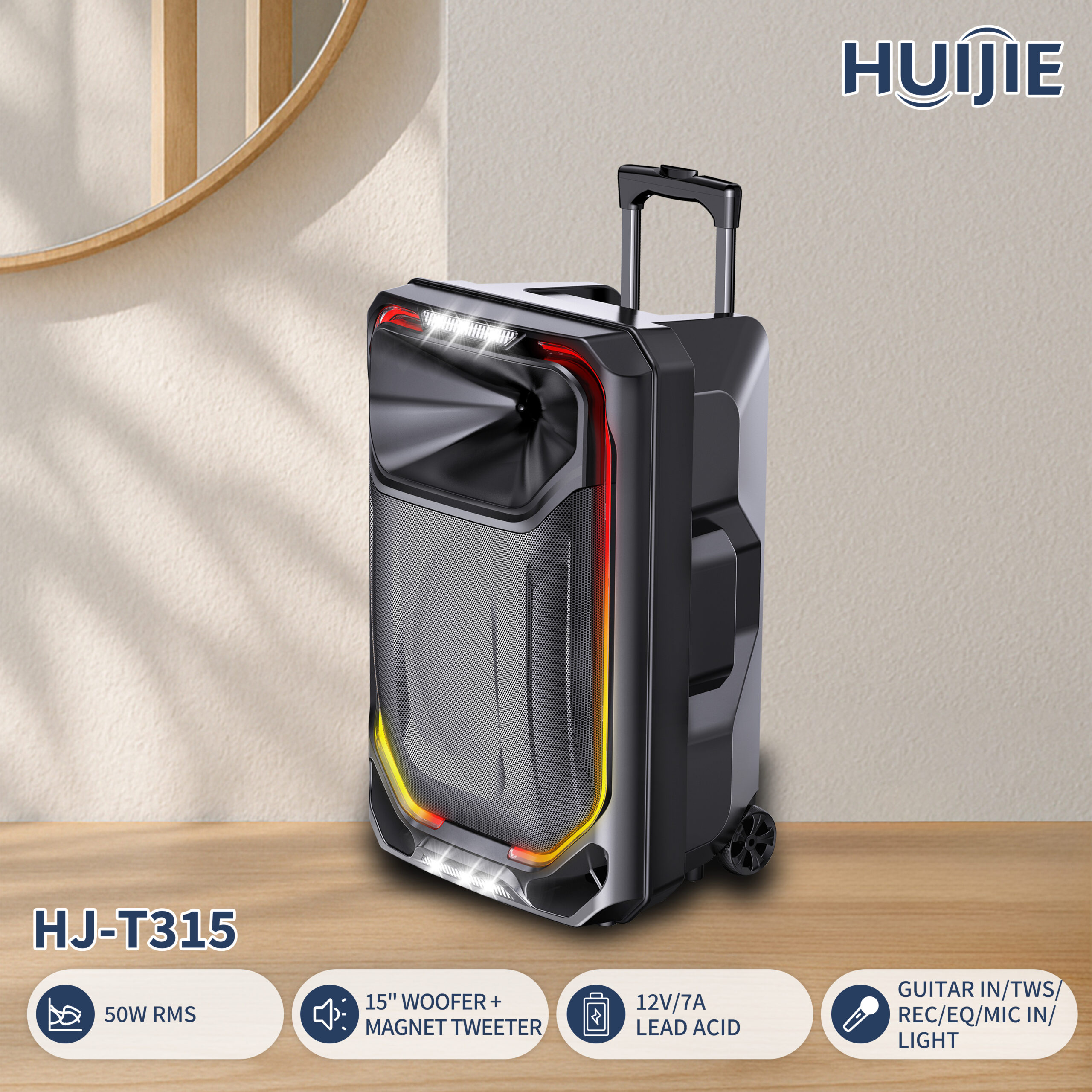 HJ-T315 15-Inch Party Speaker