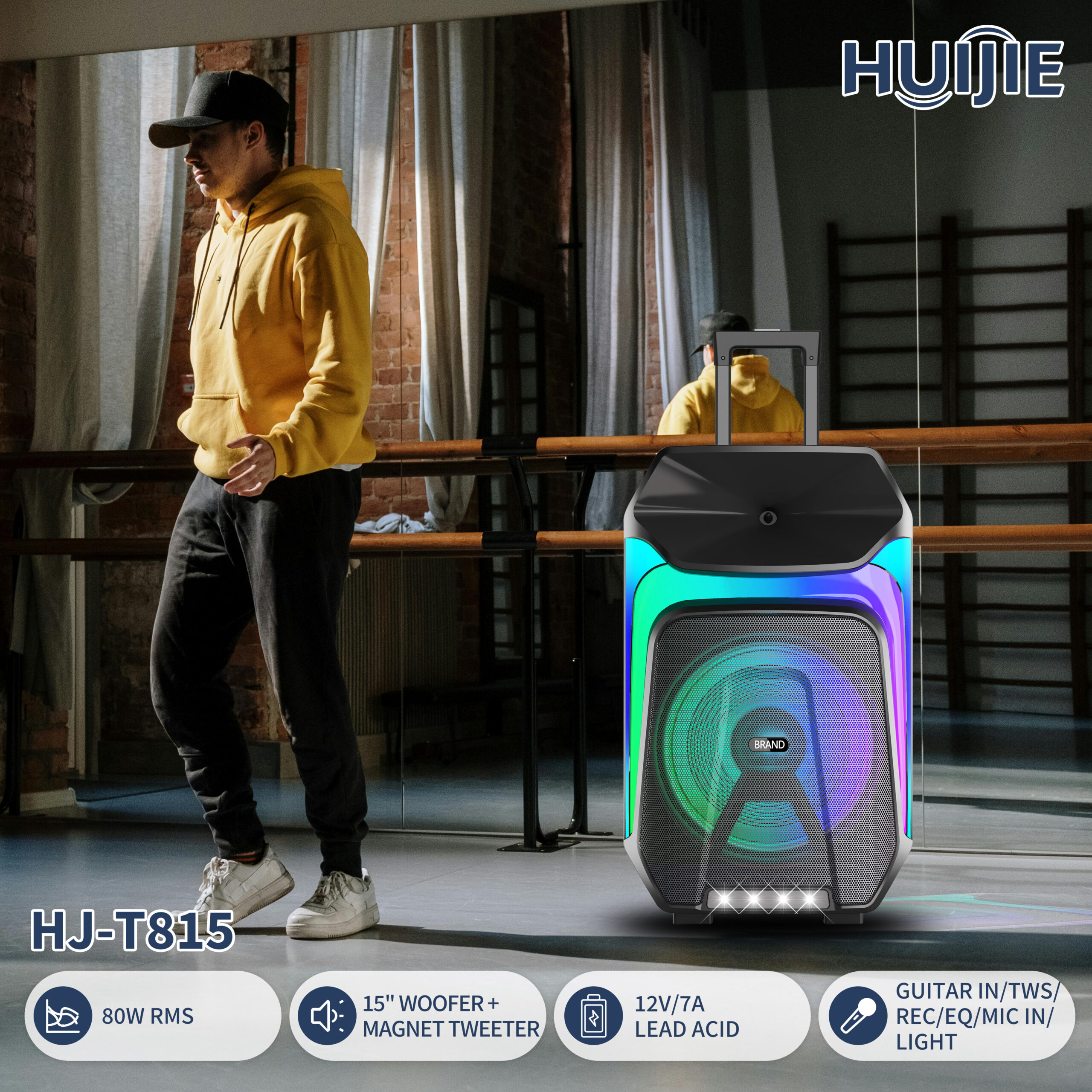 HJ-T815 15-Inch Party Speaker